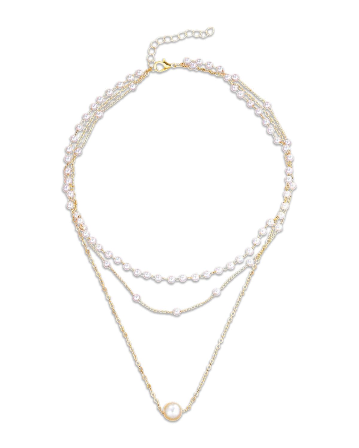 MOPZIJA collar,collares mujer,gargantilla dorada mujer,collar perlas, Collar Perlas Mujer Oro Plata Collares Gargantillas Cadena Oro Collares de Perlas Choker Dorado Gargantilla Mujer Regalos