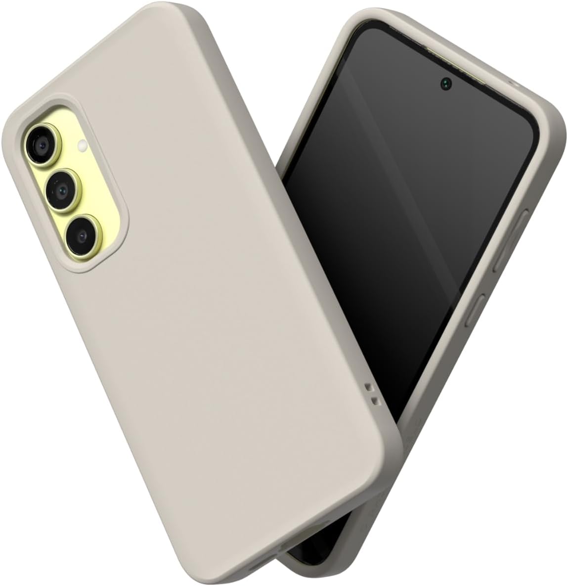 RhinoShield Case Compatible with [Galaxy A55] | SolidSuit - Shock Absorbent Slim Design Protective Cover with Premium Matte Finish 3.5M / 11ft Drop Protection - Shell Beige