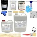 ArmorPoxy Garage Epoxy Floor Kit – Industrial Grade, 2 Part Epoxy Coating for Concrete for Garages, Basements, Workshops, Retail & Automotive Spaces - 14 pcs, Covers 600 Sq Ft, Designer Gray