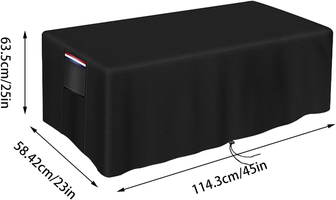 Square Fire Pit Cover,Rectangular Outdoor Patio Fire Pit Cover - Waterproof and Windproof Fire Pit Cover - Practical Handle Design, Leakproof Liner, Fac