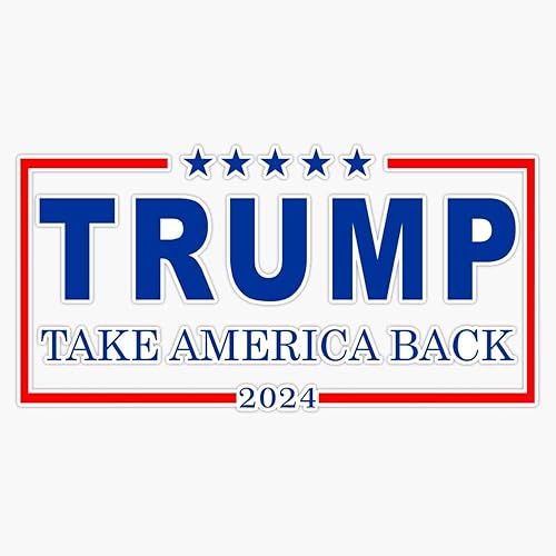 Trump 2024 Take America Back Hombres Mujeres - Trump 2024 Adhesivo de vinilo adhesivo para parachoques 5 pulgadas