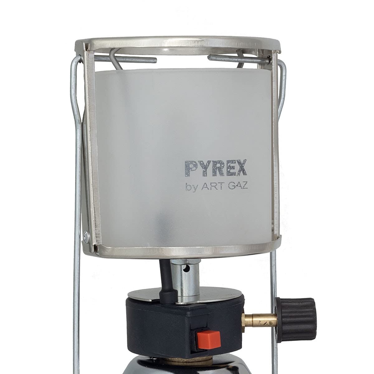PROWELTEK - Lampe à gaz 140W + 4 cartouches de gaz 190 gr Lanterne coque inox Allumage piezo camping et maison
