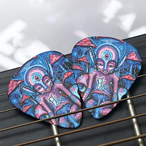 Trippy Guitar Picks For Electric Guitar Bass Plectrums For Acoustic Guitar Pick 12 Pack Includes Thin Medium Heavy Gauges #TOP1
