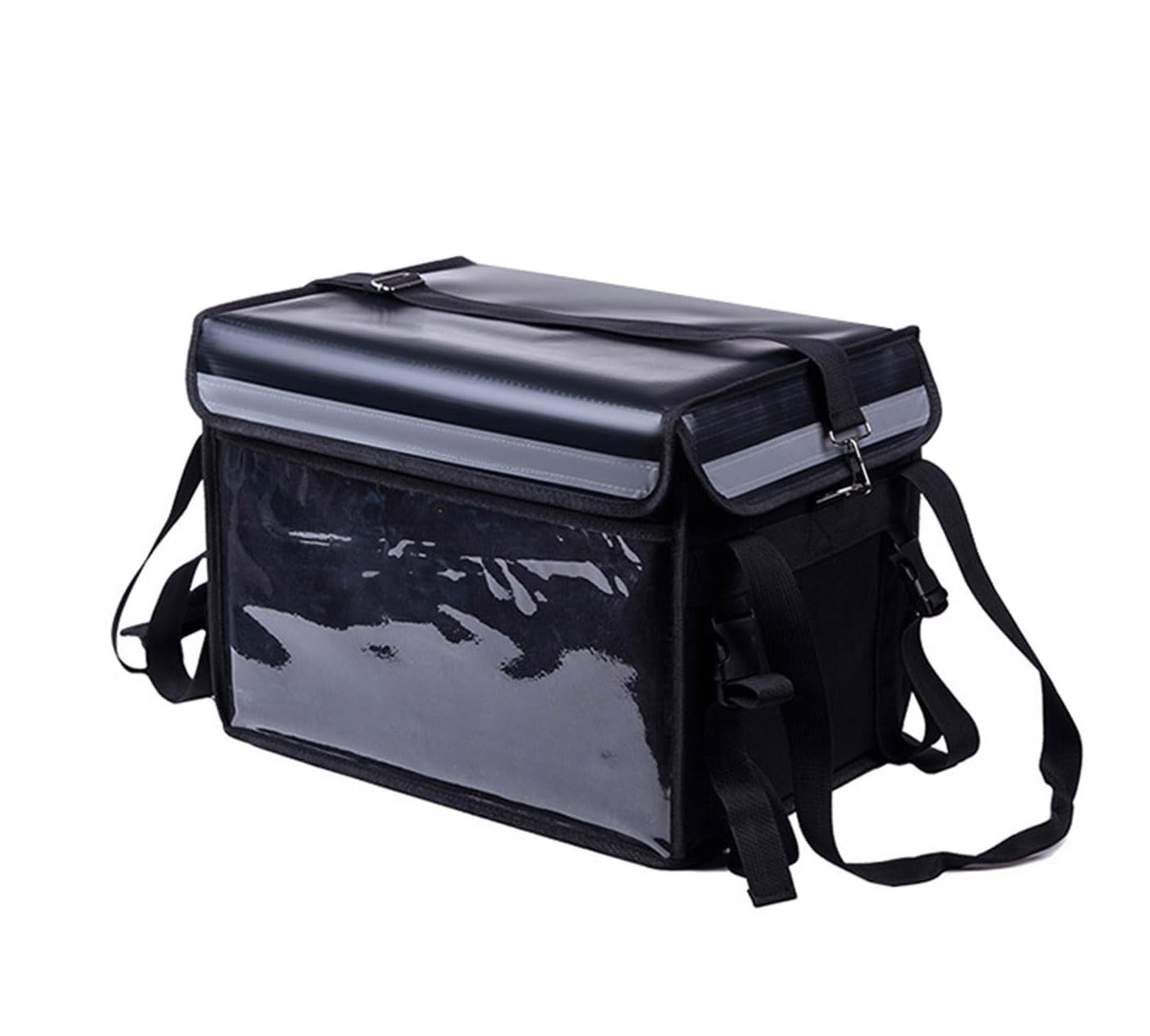 FANIVIN Storage Bag Container Insulated Bags For Food Delivery Bag Divider Waterproof Grocery Cooler Catering Bag Food Deliveries Black 62L(19.7x15x15
