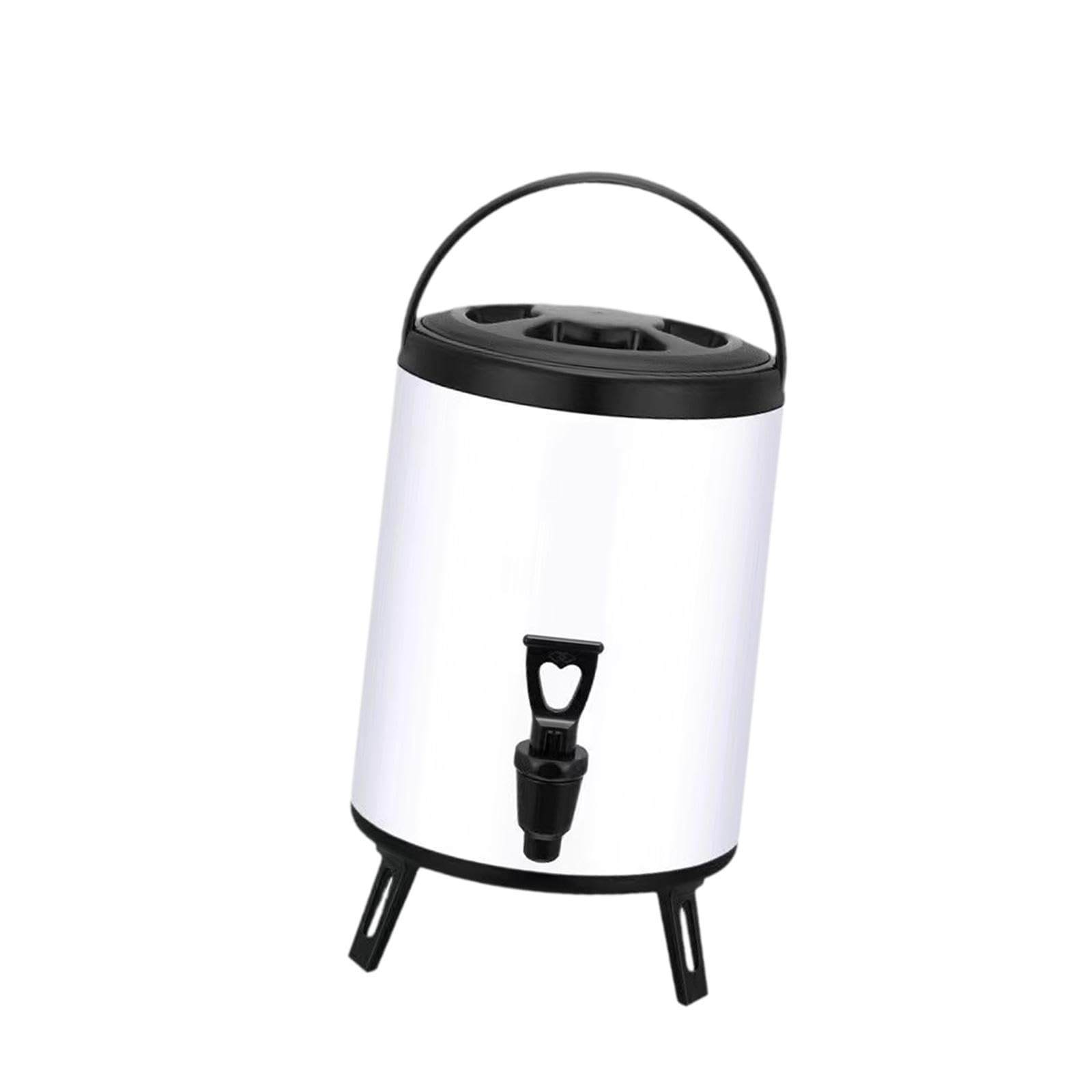 Dispensador de Bebidas de Doble Capa con Aislamiento Térmico, de Acero Inoxidable, para Bebidas Frías Y Calientes, con Asa Reforzada. Ideal para, tal como se describe, 10l