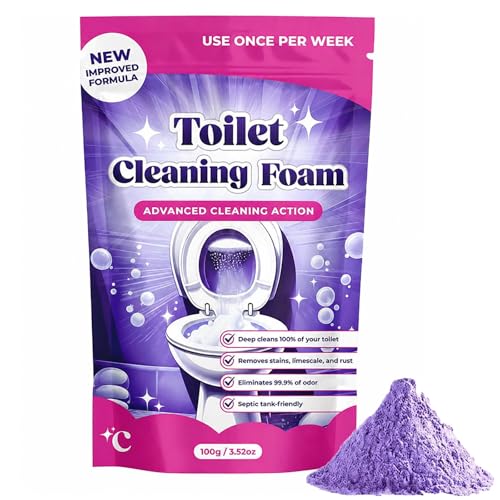FizzClean Toilet Cleaning Foam Fizz Clean Toilet Bowl Cleaner for Sparkling Clean Touch Free Foaming Cleaning Powder (1PCS)
