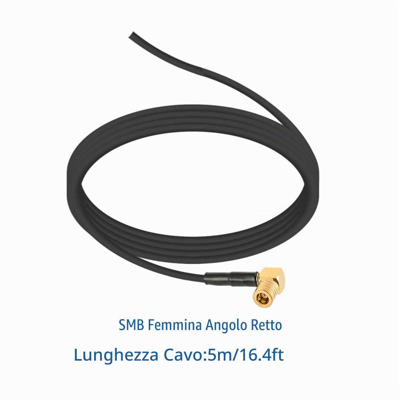 Vecys DAB DAB + Antenna per Auto Pinna di Squalo FM/AM GPS Antenna per Tetto Auto Amplificatore di Segnale Adattatore SMB a SMA a DIN 5m Cavo di Prolunga RG174 per Auto Radio Digitale DAB