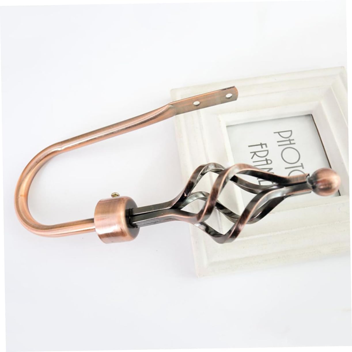 Polished Metal Curtain Hooks Holdbacks for Drapes Elegant Red Bronze Tiebacks for Easy to Install Classical Style for Room