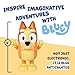 Bluey Game Hide and Seek Electronic Bingo Figure, Articulated, Musical Kids Figurines with Dance Mode, Interactive Toddler Figurine Toys for Ages 3+