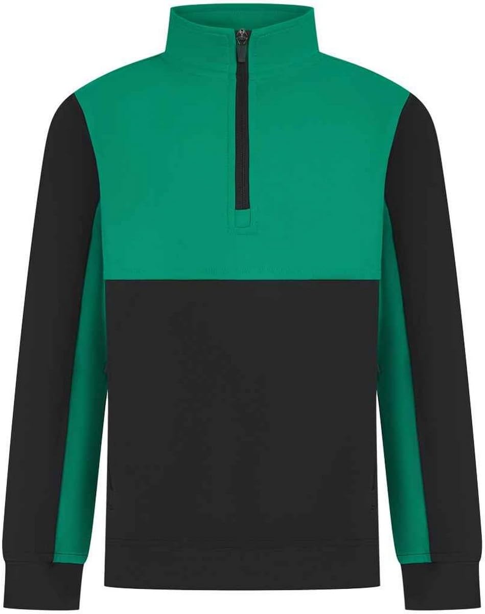 Finden & Hales Childrens/Kids Quarter Zip Track Top (3-4 Years) (Black/Gunmetal Gray)