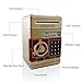 Safe Coin Bank For Kids - Authentic ATM Money Saver Keeps Cash, Toys, and Jewelry Inside Safe Inside - Auto Insert Bills and Electronic Password - Cool Piggy Bank Makes A Great Birthday Gift