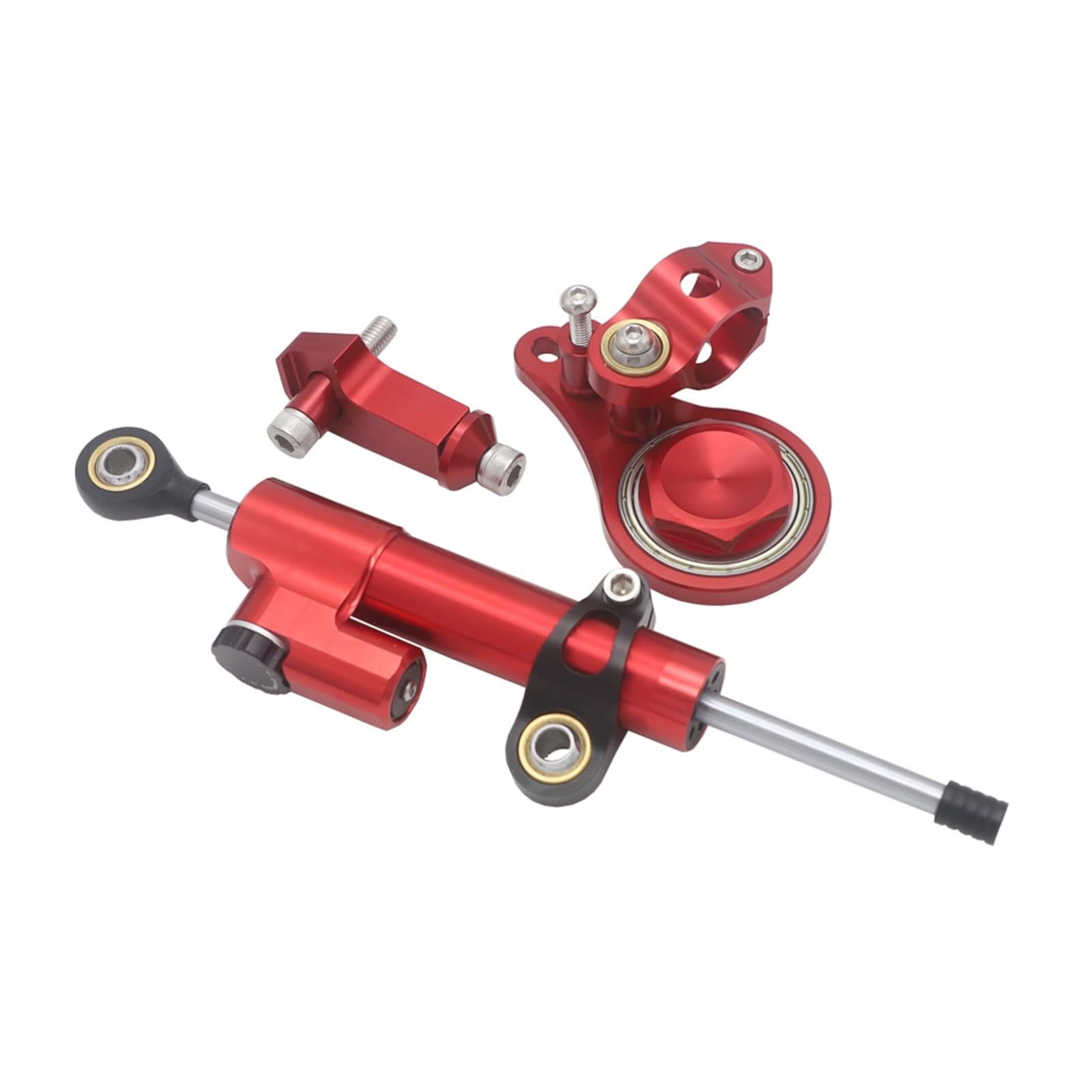 LOTFI 2005 2006 Steering Damper Stabilizer Fit For Kawasaki Ninja ZX6R ZX-6R Motorcycle Dampers Mount Bracket Support (Size : F)