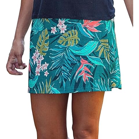 RipSkirt Hawaii Length 1 - Wrap Skirt for Women - Quick Dry Swim Cover-Up with Side Pocket - Lightweight for Beach, Travel and Casual Wear (Vintage Bali Jungle, L 12-14) Cover