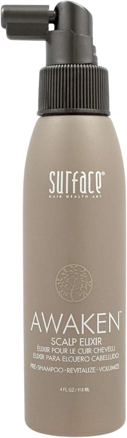 Surface Hair - Awaken Therapeutic Scalp Elixir – Natural Ingredients for Thinning Hair and a Healthy Scalp - 4 fl oz