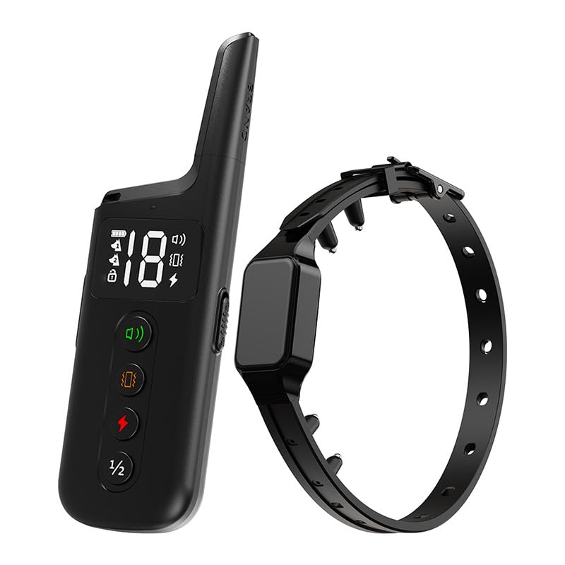Dispositivo de collar electrónico de entrenamiento para perros con mando a distancia, para la mayoría de perros, con modos de tono/estimulación estática/vibración, IPX7 impermeable, recargable. (1 con