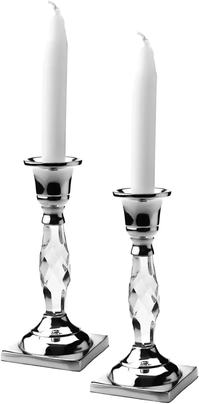Crystal Clear Candle Holder, Set of 2 Home & Kitchen