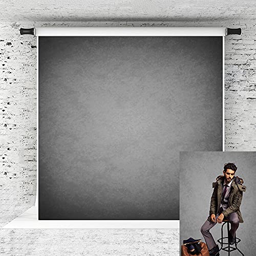 Kate 8x8ft Grey Photography Backdrop Old Master Portrait Background Collapsible Fabric Photo Props for Headshot