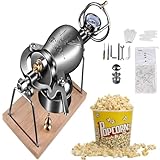 Matériau en acier inoxydableCe mini pop-corn popper utilise et est fabriqué à partir d'un matériau en acier inoxydable, facile à nettoyer et longue durée de vie. for garantir des résultats optimaux, évitez de dépasser 15 minutes de préchauffage lorsque vous utilisez une poêle froide. N'oubliez pas de remplir le récipient à moitié et faites toujours attention aux températures et pressions élevées.