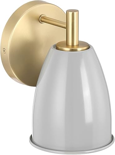 Miniatura 8 de DESIGNERS FOUNTAIN Biba D287M-WS-BG - Aplique de pared (8.0 in), color dorado cepillado