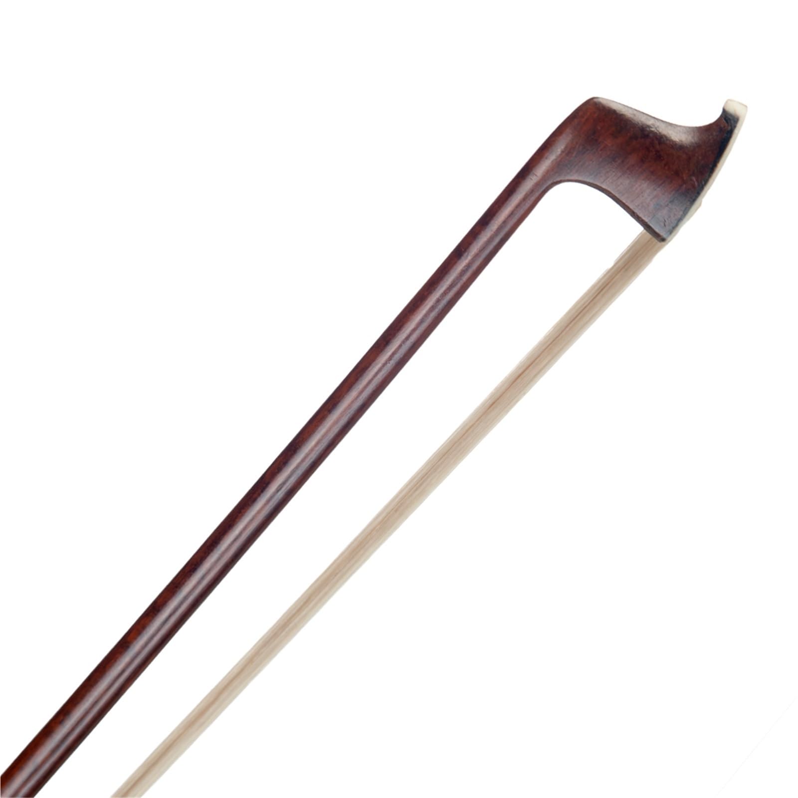 Geigenbogen 4/4 Violinbogen Aus Brasilianischem Holz Runder Stock Schlangenholz Froschhautgriff Weißes Mogolia Rosshaar