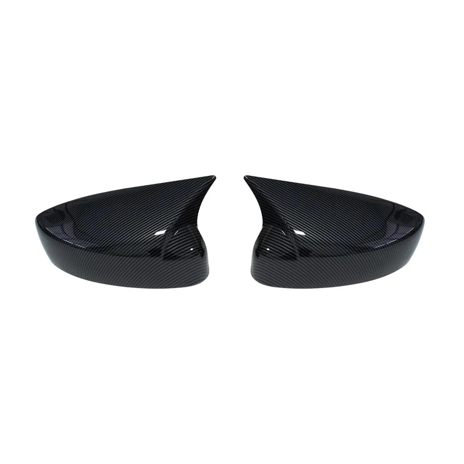 Car Side Mirror Cover for Mazda for CX-5 CX5 CX8 2017-2021 ABS Car Rearview Side Mirror Cover Wing Cap Exterior Door Trim Adhesive Sticker(Carbon Look)