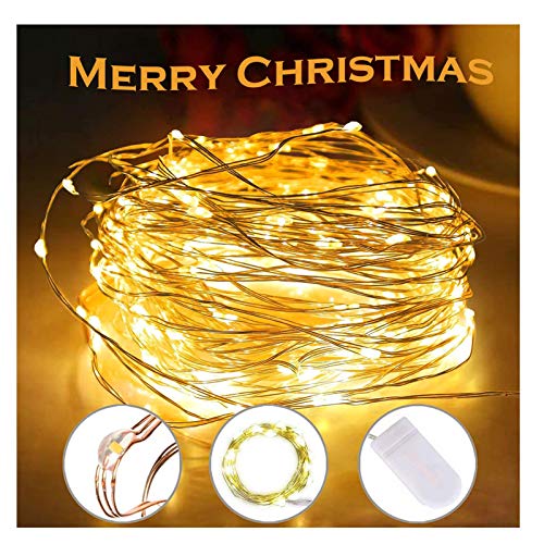 Preisvergleich Produktbild Weihnachten LED Lichterkette,Lichterkette Weihnachtsbaum,Wasserdicht 3M*10pcs Kupfer Drahtlichterkette Micro Fairy Light,für Zimmer Innen Weihnachten Kinderzimmer Außen Party