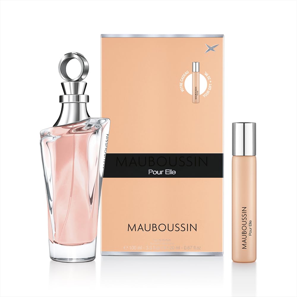Mauboussin - Pour Elle 100ml + 20ml (Travel Spray) - Eau de Parfum Femme - Senteur Florale & Fruitée