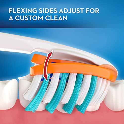 Image of Oral-B Pro-Health Clinical Pro-Flex Toothbrush with Flexing Sides, 40S, Soft, 2 Count (Color May Vary) (Pack of 5)