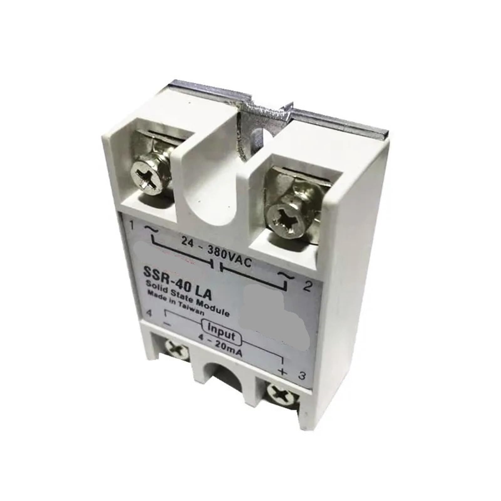 Regolatore di tensione monofase SSR-40LA con ingresso 4-20 mA, uscita CA 24-380 V, 40 A, relè a stato solido
