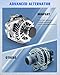 11231 New Alternator Replacement for Jeep Compass 2007-2017, for Patriot 2007-2017,for Chrysler 200 11-13, for Sebring 07-10,for Dodge Avenger 08-13, 1.8L 2.0L 2.4L, 115A 12V CW 6-Groove Clutch Pulley