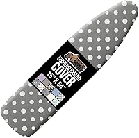 Vista 22 de GORILLA GRIP The Original - Funda y almohadilla para tabla de planchar, revestimiento de silicona, acolchado grueso resistente a quemaduras, fundas