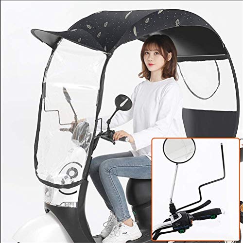 Moto électrique auvent de canopée parapluie universel de mobilité pluie