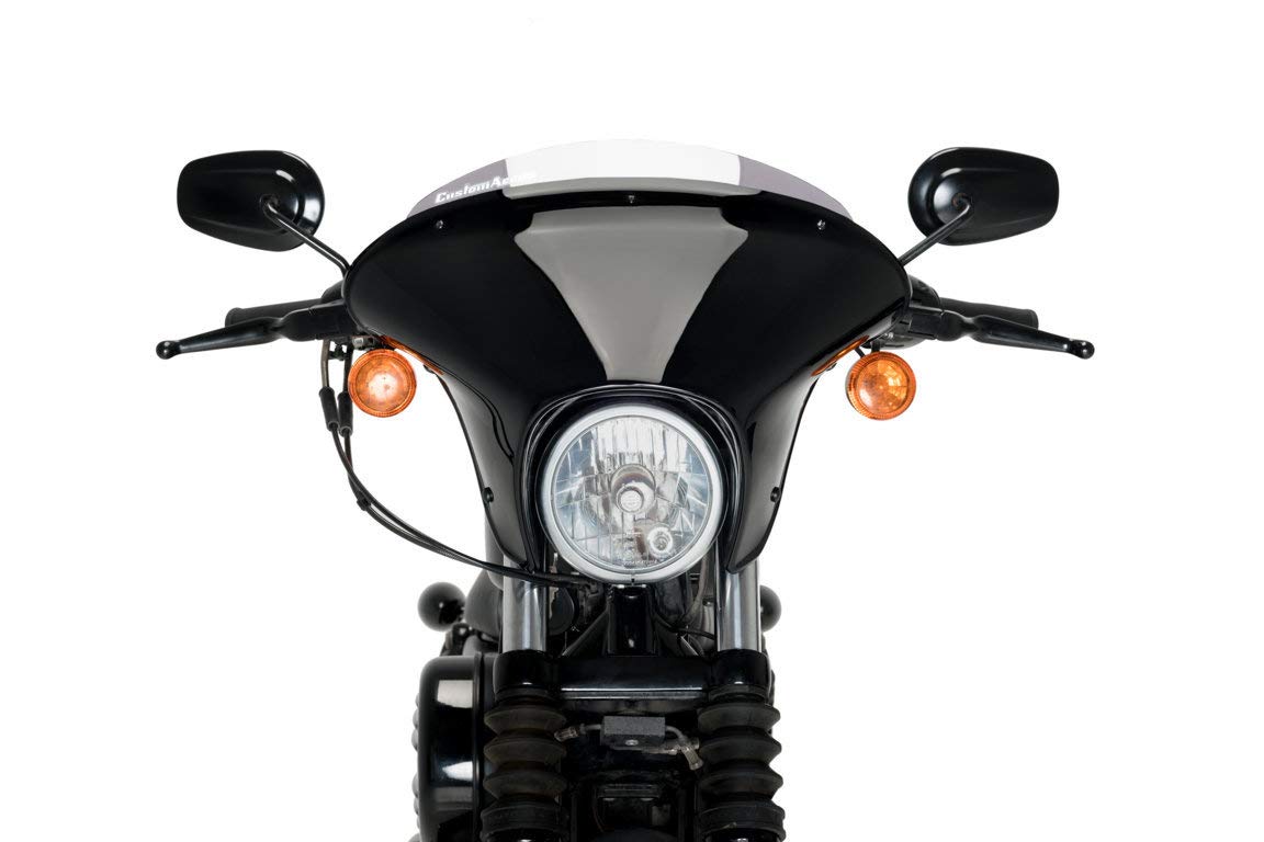 Batwing SML Schermo Corto Affumicato per Harley Davidson Sportster Superlow XL883L 95'-20', Harley Davidson Sportster Iron XL883N 95'-20'