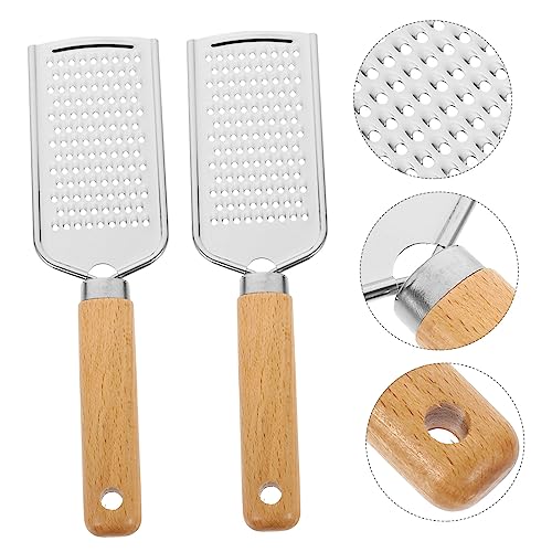 Alipis Ralladores de Queso de Acero Inoxidable 2 Piezas miniatura 5