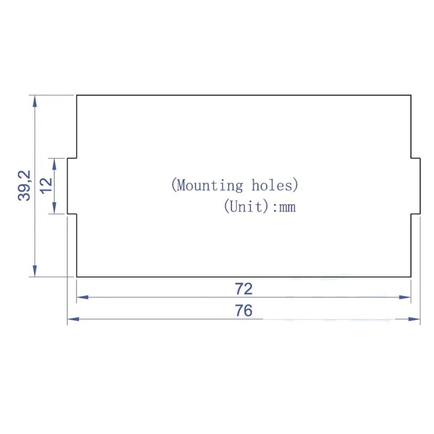 DC0-200mV LCD Digital Voltage Meter Power Supply DC AC 8-12V DC 5V 24V Voltmeter Volt Panel Meter Voltage Indicator Blue Backlit(Power Supply DC5V)
