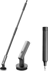 HOTO Electric Spin Scrubber, Cordless Shower Scrubber with Long Handle Bundle with HOTO Precision Screwdriver Sets, 24-in-1 Manual Screwdriver