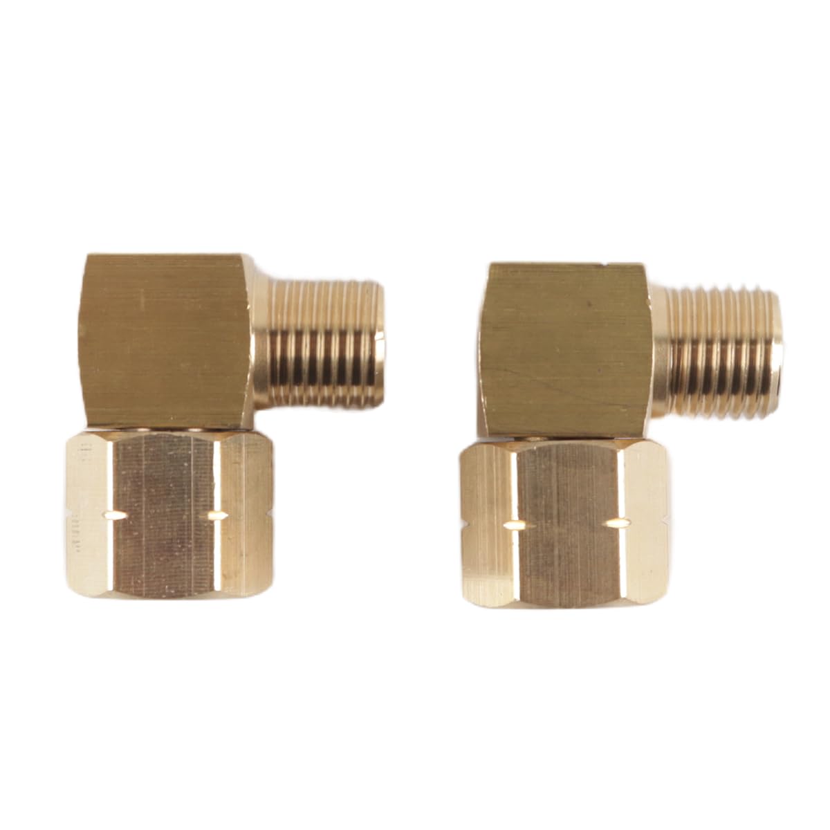 Ausi 2 PCS Gas Connection Angle, Gas Angle 90 Degrees, 1/4 Inch Left Male X Female Brass Corner Connector 90° DN8, Fo Cooker, LPG