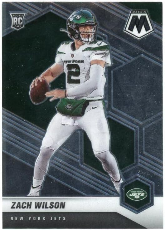 2021 Panini Mosaic #302 Zach Wilson RC - Rookie Card New York Jets Football NM-MT