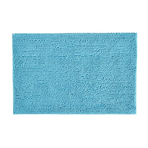 Allure Bath Fashions Chenille Bobble Bath Mat, Thick & Soft Non Slip Door Mat, Must-Have Bathroom Accessory, 50cm x 80cm, Turquoise