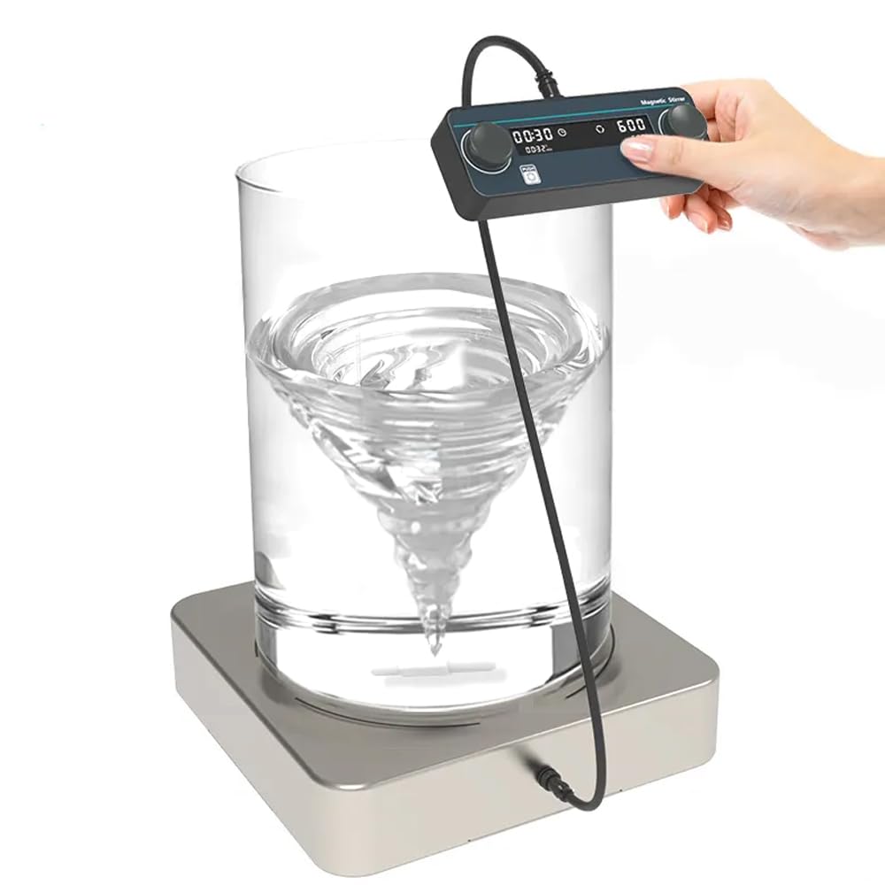 Duże mieszadło magnetyczne do laboratorium, pojemność 100 l, 100-600 obr./min ze skrzynką kontrolną, mieszanie do przodu/do tyłu, timer 1-24 h, bezszczotkowy silnik do badań chemicznych