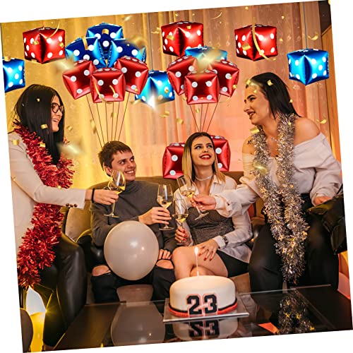 Ballons de fête en forme de dés géants pour décoration à thème