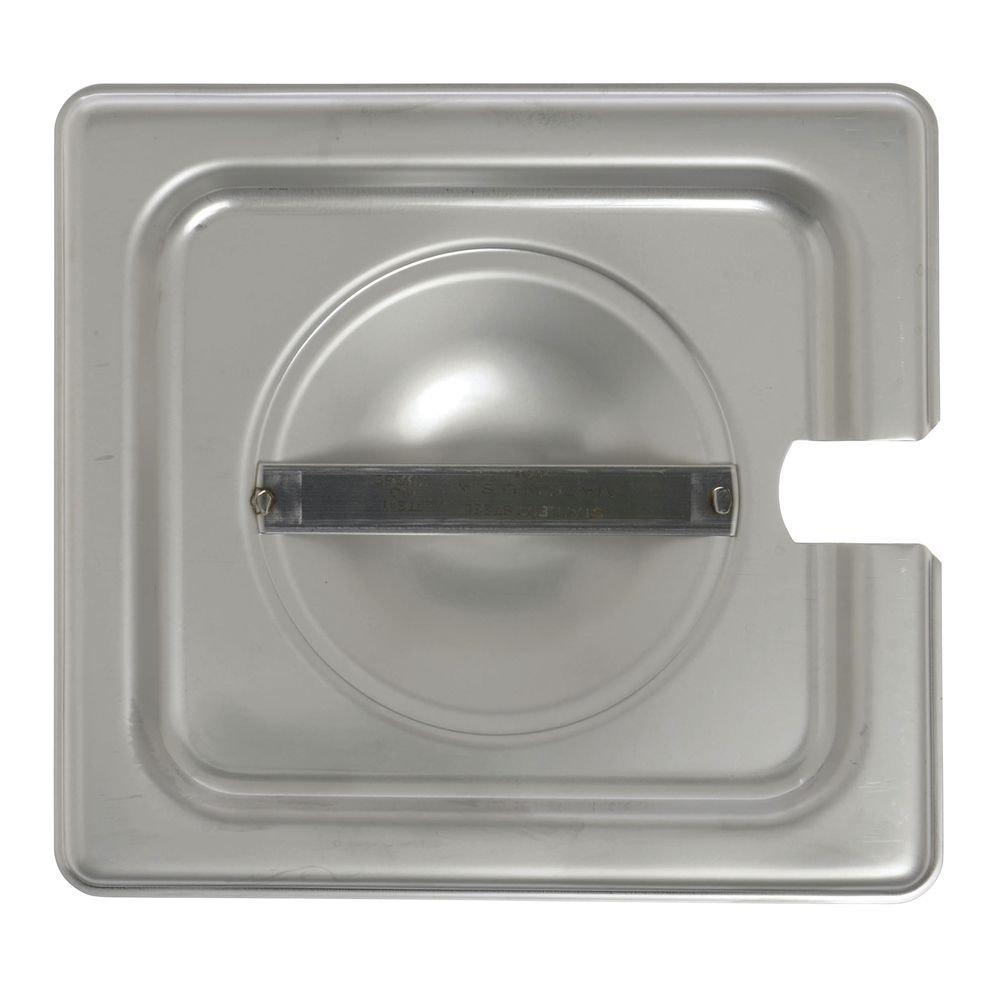 Steam Table Pan Hotel Pan Cover Slotted for 1/6 Size Pans Stainless Steel by HUBERT – Stainless Steel
