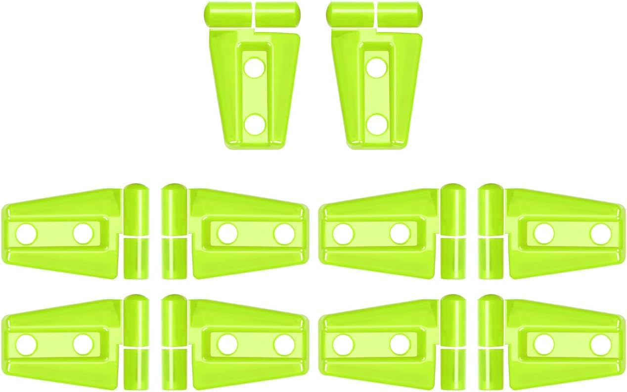 Jimen Compatible with Jeep Wrangler JK & Unlimited 4 Door 2007-2018, 30PCS Car Door & Hood Cover Exterior Trim Accessories (Green)