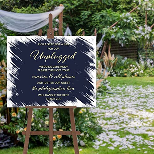 Panneau de calligraphie moderne personnalisable pour mariage fiançailles fête 40,6 x 50,8 cm