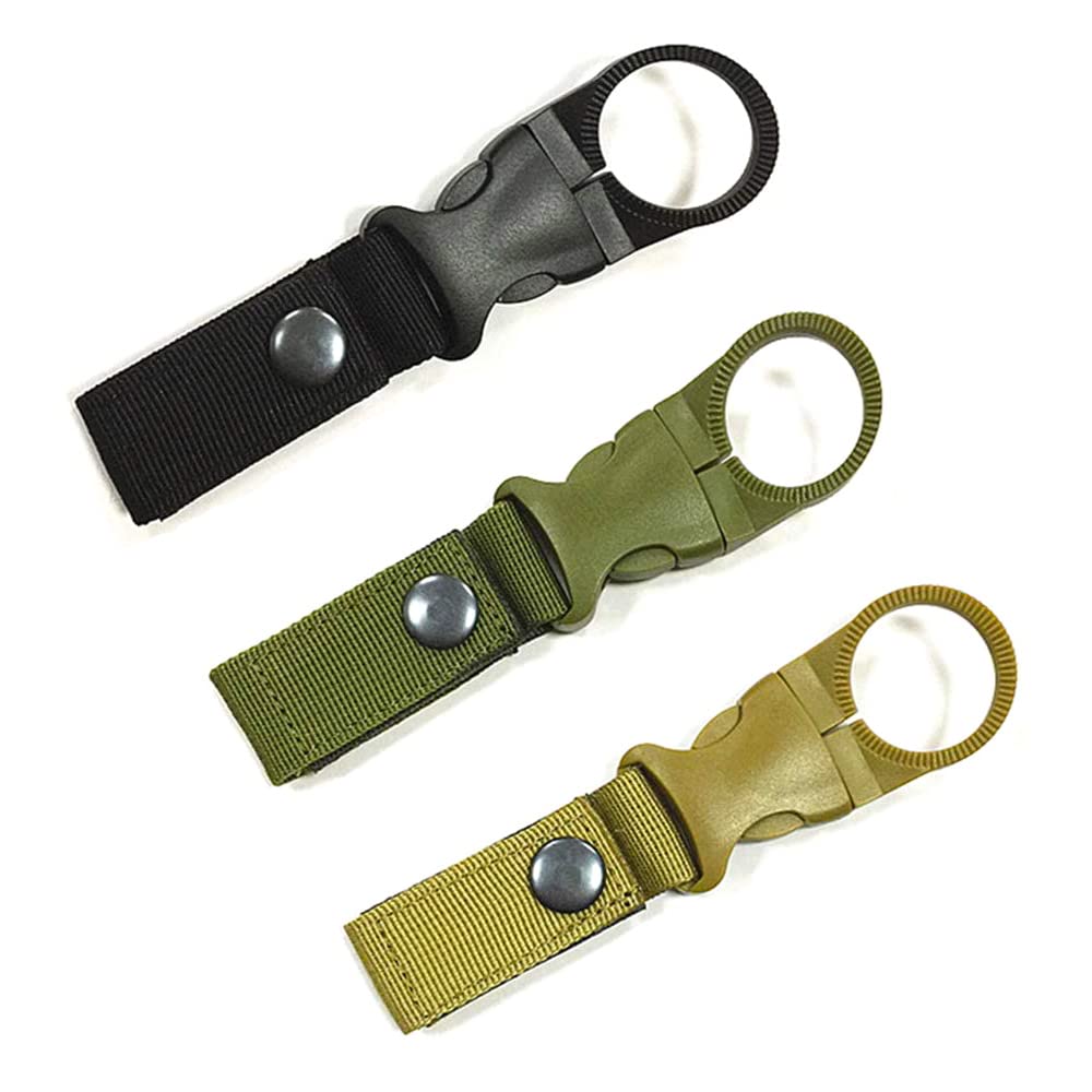 CellCase 3pcs Portable Water Bottle Drink Buckle Hook Holder Clip Key Chain Ring Carabiner for Outdoor Camping Hiking Traveling