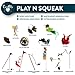 OurPets Play-N-Squeak Teathered & Feathered Play Wand Cat Toy, for All Breed...