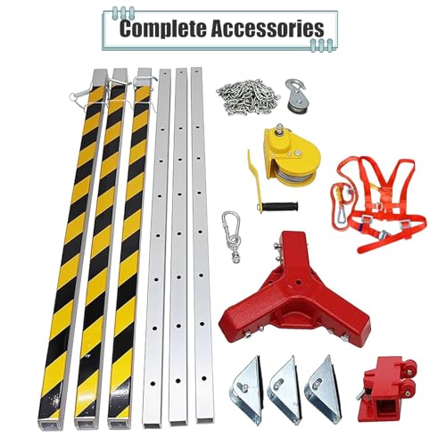 Sistema Portátil de Rescate con Trípode y Winch 2600 lbs miniatura 6
