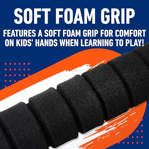 Image of Franklin Sports New York Mets Foam Bat & Ball Set - 21 inch Soft Jumbo Team Baseball Bat and Ball Team Logo - MLB Official Licensed Product