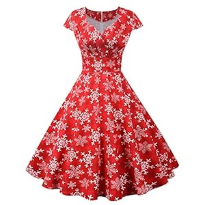 Women'S Christmas Dress Vintage Short Sleeve 1950S Housewife Evening Party Prom Dress, S-3Xl 8 51vcf3noydl. sl500 . ss300
