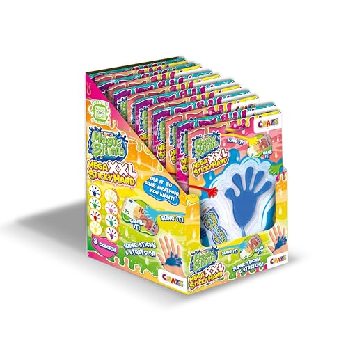 CRAZE MAGIC SLIME, Sticky Hand 12er Pack - Klatschhand für...